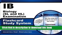 Download Book Ib Biology (Sl and Hl) Examination Flashcard Study System: Ib Test Practice