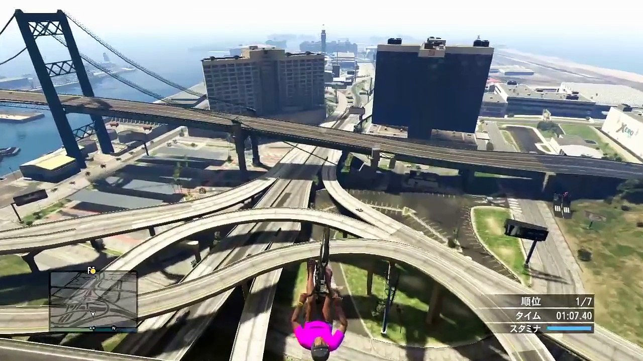 【GTA5】魔法の自転車で空を飛んでゴールを目指せ【TOKIO】