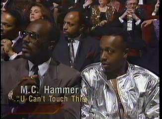 Phil Collins winning the "Record of the Year" Grammy - Feb. 20, 1991