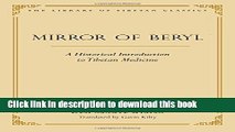 [PDF]  Mirror of Beryl: A Historical Introduction to Tibetan Medicine  [Read] Online