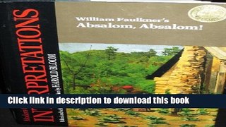 Read William Faulkner s Absalom, Absalom PDF Free