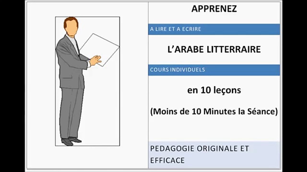 Apprendre à lire l'Arabe en 10 Séances !