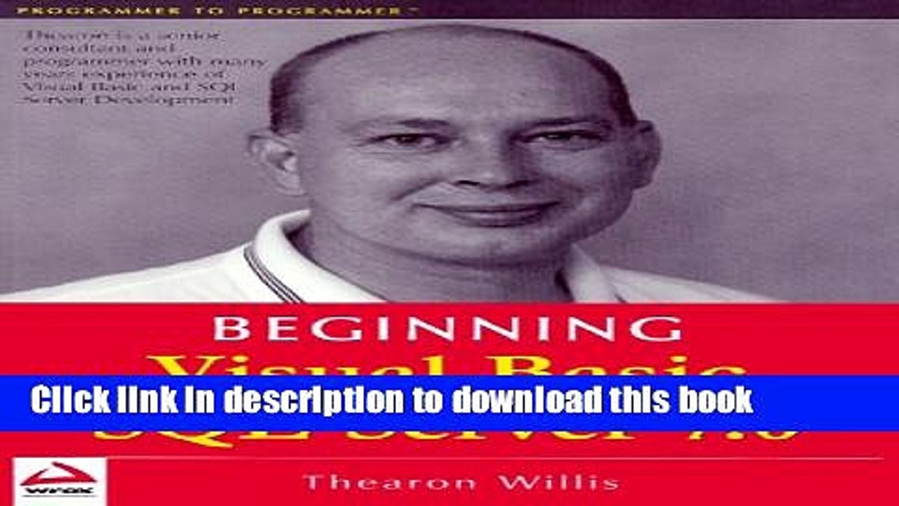Read Beginning Visual Basic SQL Server 7.0  Ebook Free