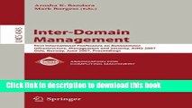 Read Inter-Domain Management: First International Conference on Autonomous Infrastructure,