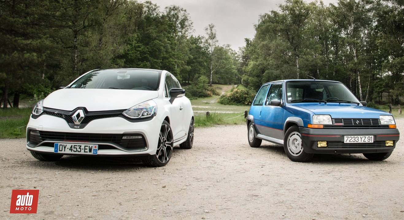 Renault Super 5 GT Turbo 1985 vs. Renault Clio RS Trophy 2016 [COMPARATIF VIDEO] : sous pression