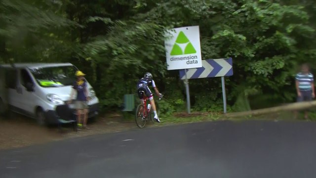 Bauke Mollema manque son virage - Étape 19 / Stage 19 - Tour de France 2016