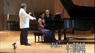 #Chin Kim violin #Grieg #Sonata Number3-1 #Won Min Kim piano #Live