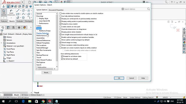 How to Enable Auto Dimensions on Sketches in SolidWorks Tutorial