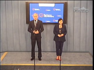 Poseł Izabela Leszczyna - konferencja z 6 lipca 2016 r.