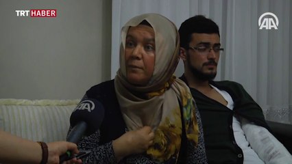 Vurulan oğlunu bırakıp direnmeye devam etti