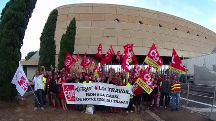 Action CGT Péage de Lançon