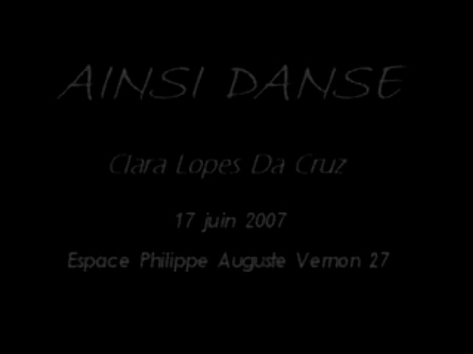 CIE AINSI DANSE         LIVE 17JUIN2007