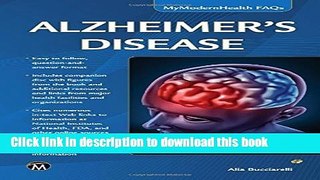 Read Alzheimer s Disease: My Modern Health FAQs  PDF Online