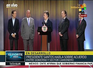 Acuerdo con camioneros de Colombia se detalla en 27 puntos