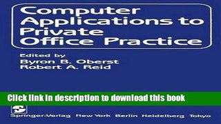[PDF] Computer Applications to Private Office Practice [Read] Online