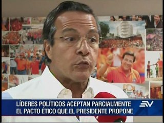 Pacto ético genera más reacciones de líderes políticos