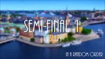 WAO Song Contest / 16th edition / Stockholm, Sweden / First semi-final results
