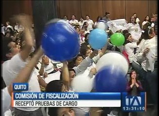 Comisión de Fiscalización receptó prueba de cargo
