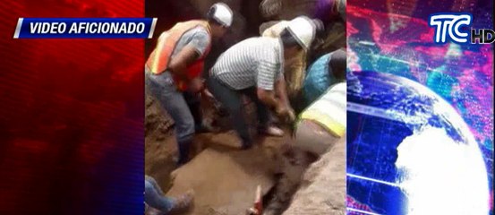 En el cantón Pueblo Viejo, provincia de Los Ríos un obrero quedo bajo tierra