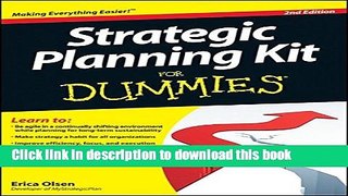 Download Books Strategic Planning Kit For Dummies PDF Online