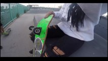 skateboarder-skateboarding 'throw on and go' LOOKBOOK FT PLANB BOARD