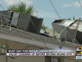 Busy day for repair crews after monsoon