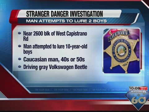 PCSD investigates suspicious man approaching two boys