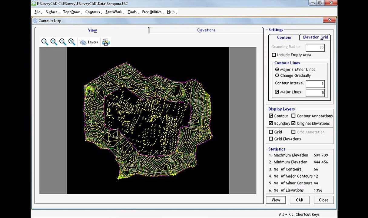 CONTOUR - Boundary based Contours