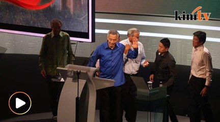 PM Singapura rebah ketika berucap