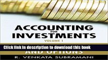 [PDF] Accounting for Investments, Equities, Futures and Options (Volume 1) Full Colection