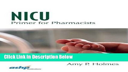 Ebook NICU Primer for Pharmacists Free Online