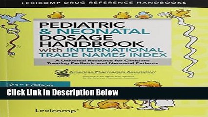 [PDF] Pediatric   Neonatal Dosage Handbook With International Trade Names Index (Taketomo,