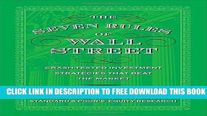 [PDF] The Seven Rules of Wall Street: Crash-Tested Investment Strategies That Beat the Market Full