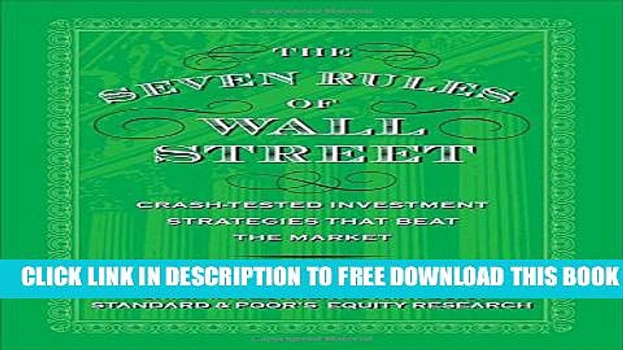 [PDF] The Seven Rules of Wall Street: Crash-Tested Investment Strategies That Beat the Market Full