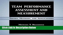 Ebook Team Performance Assessment and Measurement: Theory, Methods, and Applications (Applied