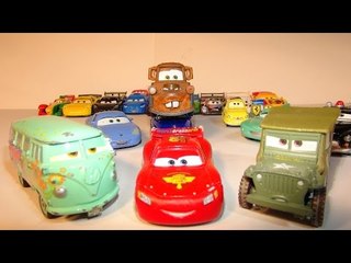 PIXAR CARS FILLMORE AND SARGE COLLECTION FROM THE DISNEY CARS CHARACTER ENCYCLOPEDIA PART 7