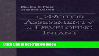 Ebook Motor Assessment of the Developing Infant Free Online