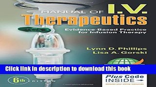 [PDF] Manual of I.V. Therapeutics: Evidence-Based Practice for Infusion Therapy Popular Online
