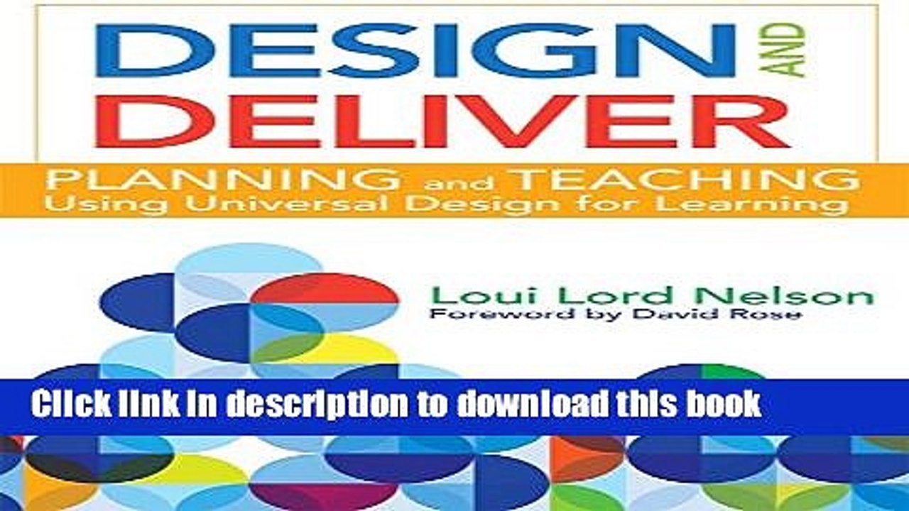 [PDF] Design and Deliver: Planning and Teaching Using Universal Design for Learning Popular Online