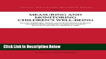 Ebook Measuring and Monitoring Children s Well-Being (Social Indicators Research Series) (Volume