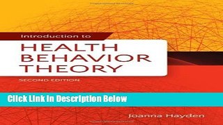 Books Introduction To Health Behavior Theory Full Online