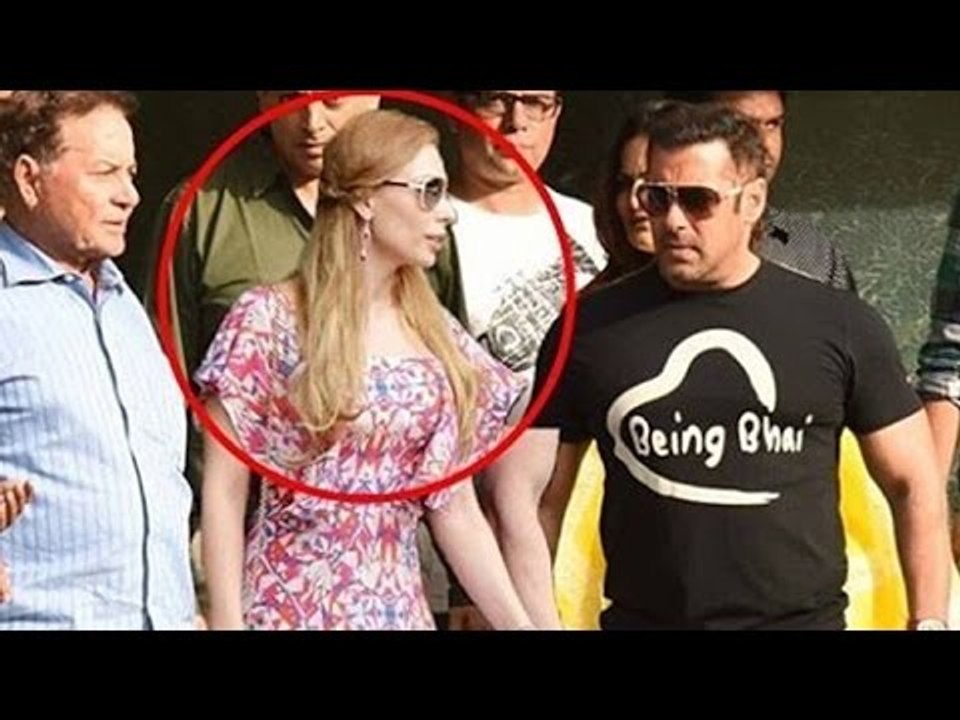 Salman Khan With Girlfriend Lulia Vantur At Sister Arpita's House On Raksha Bandhan