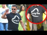 Salman Khan Wearing New Being Human T-Shirt Titled 'BEING BHAI'