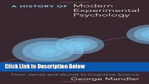 Ebook A History of Modern Experimental Psychology: From James and Wundt to Cognitive Science