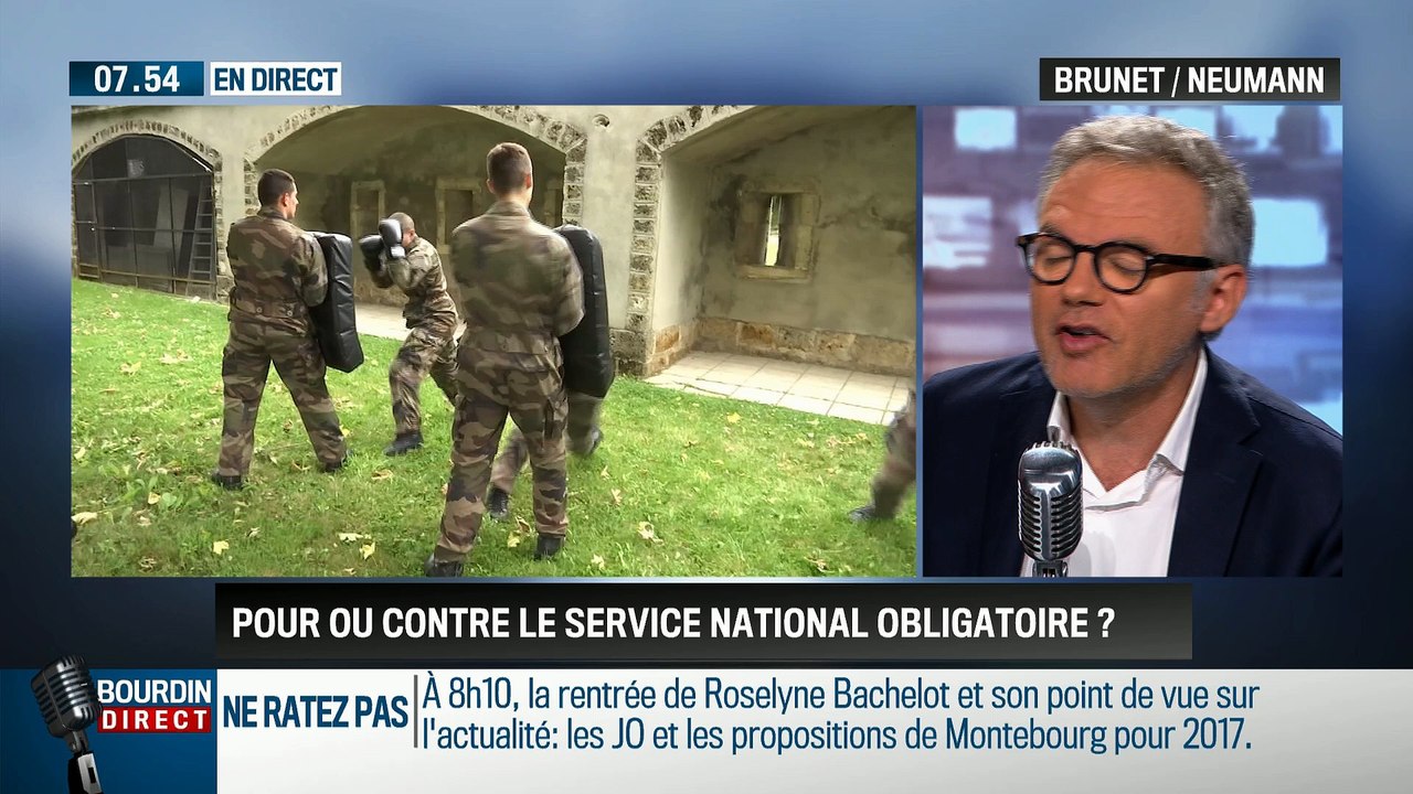 Brunet & Neumann: Est-il concevable de mettre en place un service national obligatoire ? - 22/08