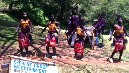 Orphans entertain with dance