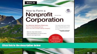 Must Have  How to Form a Nonprofit Corporation (book w/ CD-Rom)  READ Ebook Full Ebook Free