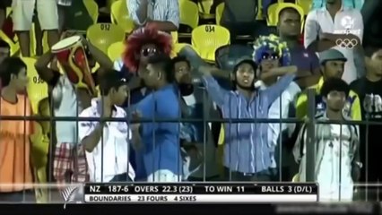 Thrilling Finish Of Match  In Cricket History