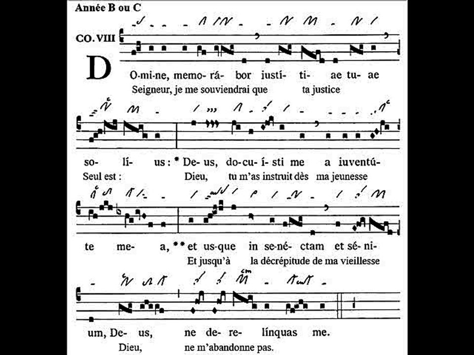Communio Domine memorabor, Dominica XXII TpA (22 TO)
