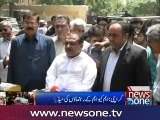 MQM leaders talk to media after meeting with CM Sindh